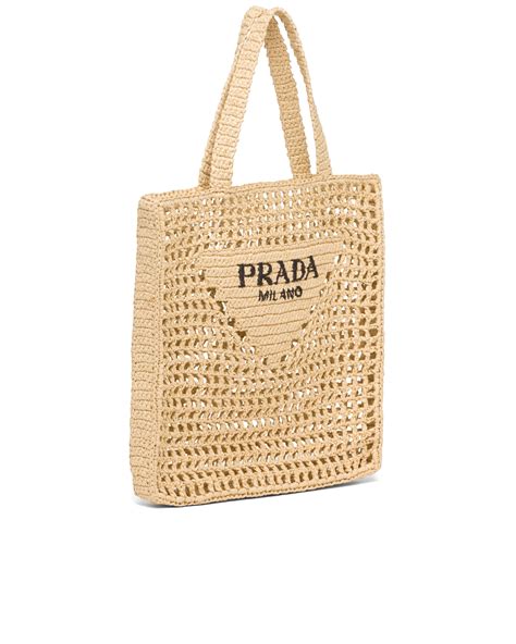 prada atraw bag|prada raffia tote bag.